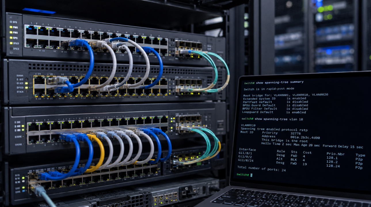 spanning tree protocol STP featured image spanning tree protocol STP featured image